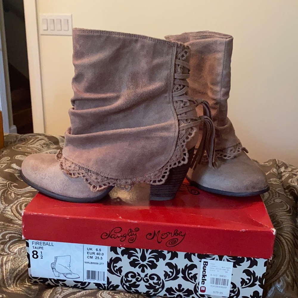 Naughty Monkey Suede Booties